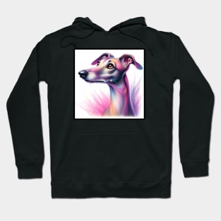 Beautiful Greyhound Dog Pastel Color Hoodie